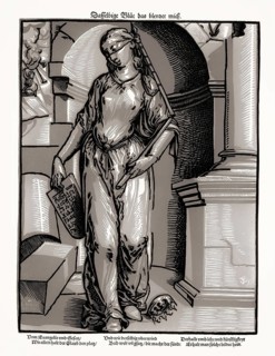 Tobias Stimmer, 16th century, The Old Covenant, personified by an allegorical female figure,