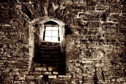 A cellar of an old castle, Germany