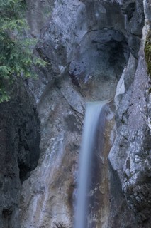 Heckenbach waterfall, The dripping eye of nature, Kochel am See, Bavaria, Germany