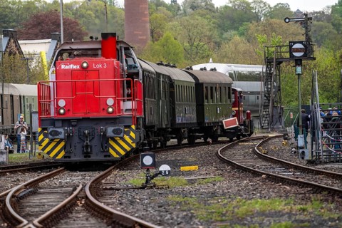 Bochum Railway Museum, museum days weekend, with many attractions such as steam locomotive rides, 3
