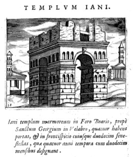 Del tempio di giano, The Temple of Janus in the Forum Holitorium was a Roman temple dedicated to