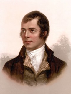 Portrait of Robert Burns, Ayr, Scotland, Historic, digitally restored reproduction from a 19th
