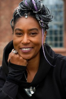 Dominique Fils-Aime, Photocall, Seven Sound Festival at Ofenhaus Am Gaswerk, Bernau near Berlin, 27