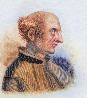 John Isaac Pontanus, 1571 to 1639/40, Danish historian and physicist, coloured woodcut from