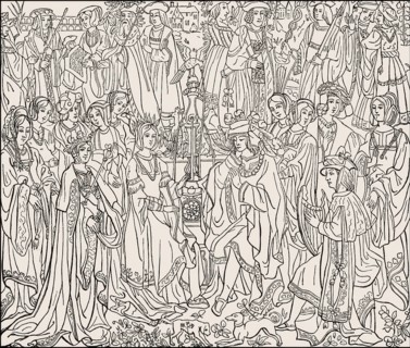 The marriage of Louis XII with Anne of Brittany, tapestry of the 15th century