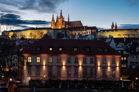 Prague Castle Hradczany view from Charles Bridge