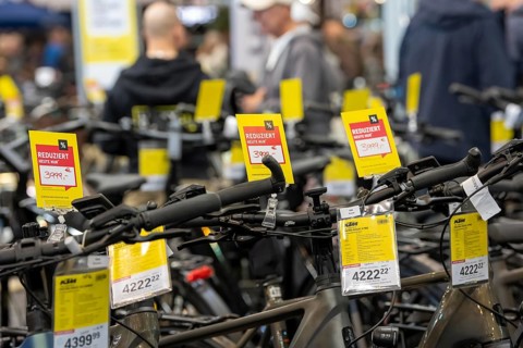 Fahrrad Essen, public fair in the halls of Messe Essen, retailers and manufacturers show everything