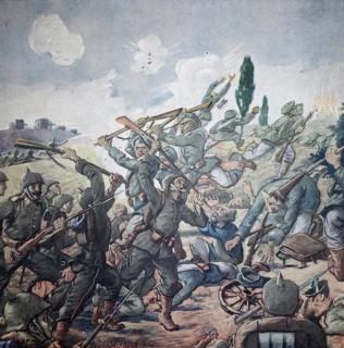 World War 1, on the victorious advance of the allies to the right and left of the Vistula. Conquest