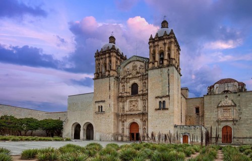 Mexico, Landmark Santo Domingo Cathedral in historic Oaxaca city center