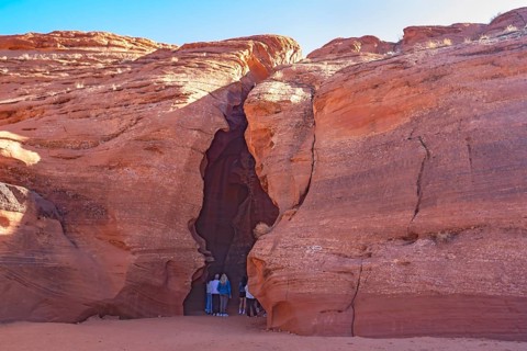 Page, Arizona - Upper Antelope Canyon, one of several scenic slot canyons on the Navajo Nation