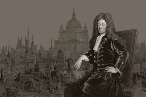 Sir Christopher Michael Wren, 1632, 1723, English architect, compilation of his buildings