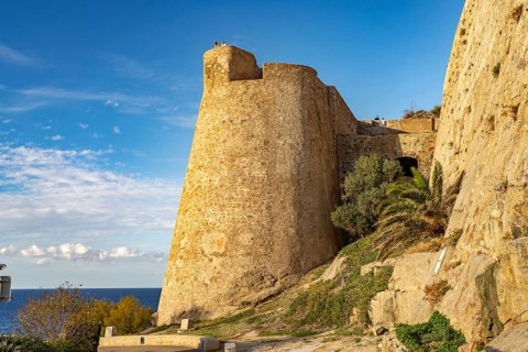 The citadel in Calvi, Balagne, Corsica, France