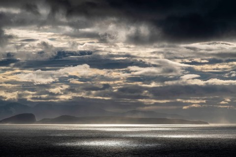 Lighting over the Norwegian European Sea, Söröya, Finnmark, Norway, September 2018