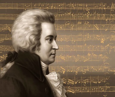 Wolfgang Amadeus Mozart, 1756 – 1791, composer of classical music, First Viennese School, notesheet