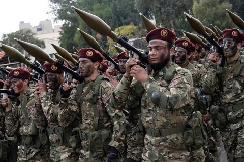 Damascus, Syria. December 8th 2025. The Syrian transitional government army stages a military