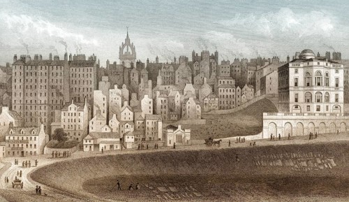 Part of the Old Town, Edinburgh, Scotland, 19th century, from Modern Athens by Th. H. Shepherd