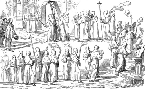 Christian Holy Week procession, 10th century