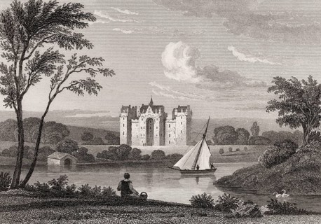 Fyvie Castle Fyvie, near Turriff, Aberdeenshire, Scotland, 19th century, from Modern Athens by Th.