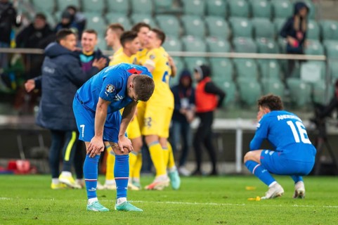 WROCLAW, POLAND - MARCH 26, 2024: Qualifications for UEFA Euro 2024. Final play-off match Ukraine -