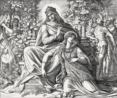 Solomon and Lady Wisdom, Book of Wisdom, Old Testament, by Julius Schnorr von Carolsfeld