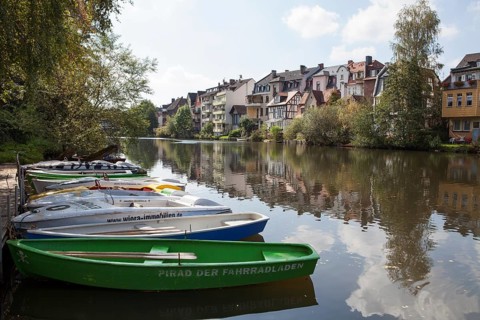 View of Marburg, River Lahn, Marburg, Hesse, Germany, Europe, Stadtansicht, Marburg an der Lahn,