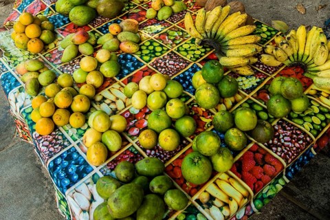Local fish market, Praslin, Republic of Seychelles, Indian Ocean