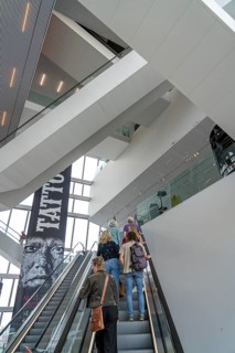 The Forum Groningen, public cultural and educational centre on the Nieuwe Markt, in the old town,