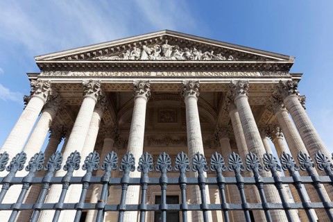 Panthéon, national hall of fame by Jacques-Germain Soufflot, neoclassical façade, Latin Quarter,
