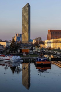 Estrel Tower, the tallest building in Berlin at 176 meters, planned opening as part of the Estrel