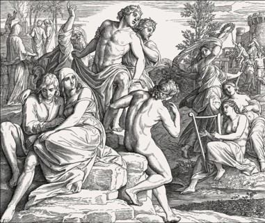 Days of Noah, Old Testament, by Julius Schnorr von Carolsfeld, 1860
