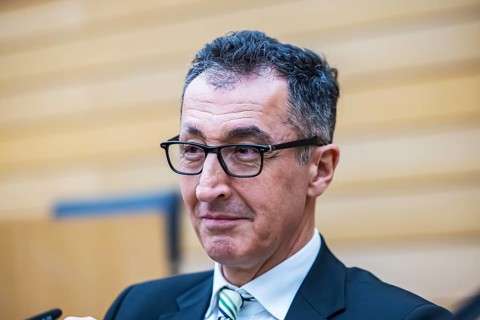2026 state election in Baden-Württemberg. Election night in the state parliament. Cem Özdemir,