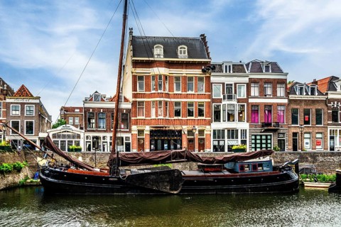 Delfshaven, historic district known for its picturesque harbor, starting point of the departure of