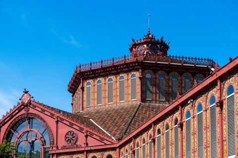 Mercat Sant Antoni in the El Raval neighbourhood, Barcelona, Spain