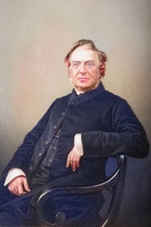 Hugh Stowell. Born on the Isle of Man 1799-1845, canon of Chester. Painted by DJ Pound after a