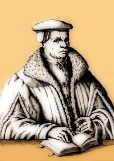 Thomas Müntzer, 1489 – 1525, German preacher and theologian, digitally edited after a print by