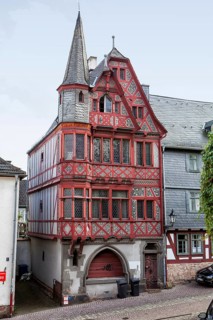 Half-timbered houses, Marburg, Hesse, Germany, Europe, Straßenszene, Fachwerkhäuser, Marburg,