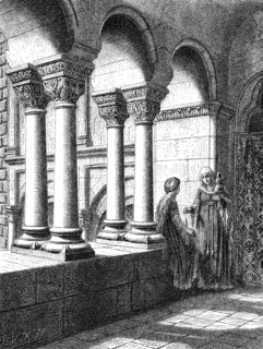 Reconstruction of the Imperial Palace, Kaiserpfalz or Barbarossaburg at Gelnhausen, Hesse, Germany