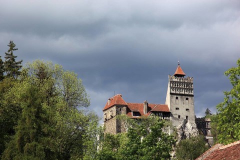 Bran Castle, also known as Törzburg, in Transylvania, Romania. It is famous as Dracula's Castle and