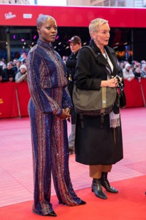 Florence Kasumba on the red carpet in front of the award ceremonies of the 75th Berlinale at the