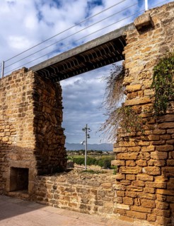 Medieval Walls, the city wall of Alcudia, Majorca, Spain