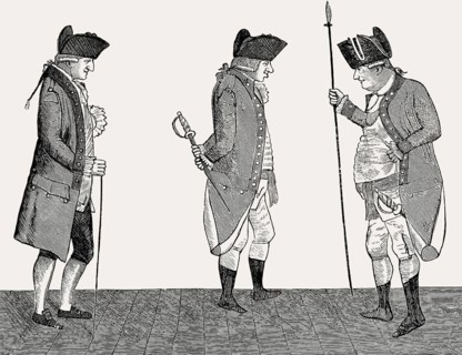The Edinburgh City Guard after Kay, High Street, Royal Mile, Edinburgh, Scotland, 19th century