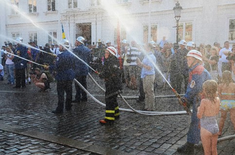 A popular event every year in August is when the Ystad Volunteer Fire Brigade takes the old fire