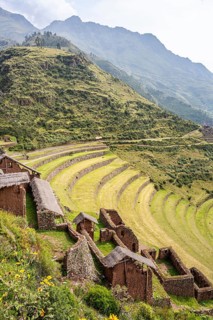 Inca complex at Pisac, Sacred Valley of the Incas, Cusco, Peru