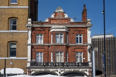 London, United Kingdom. April 9th 2026. The Blind Beggar, Whitechapel Road, the notorious pub is