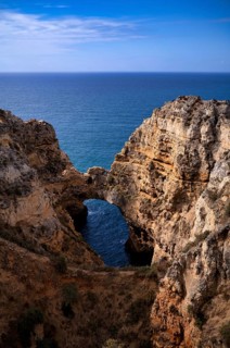 Coloured cliffs, rocks, sea, Ponta da Piedade, Lagos, caves, cliffs, Atlantic Ocean, Algarve,