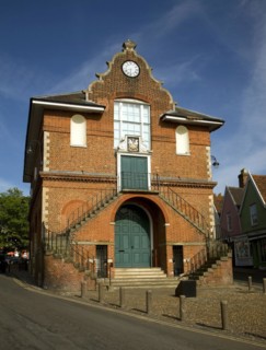The Shire Hall town hall building dates from 1575 by Thomas Seckford, Woodbridge, Suffolk, England,