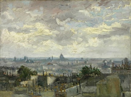 View of Paris (1886), View of Paris (1886), Painting by Vincent Willem van Gogh (born 30 March 1853