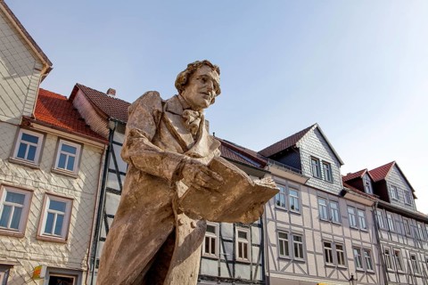 Monument for Jacob Grimm, Witzenhausen, Werra-Meißner-Kreis, Hesse, Germany