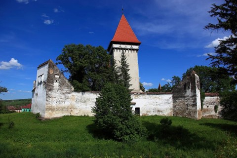 Schönberg fortified church, Dealu Frumos, a fortified Lutheran church in Sibiu County, Sibiu, in