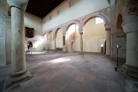 Romanesque basilica Bursfelde Abbey, Hemeln, Hannoversch Münden, Lower Saxony, Germany